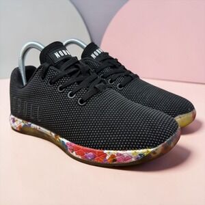 NOBULL Training Shoes Womens 8 Black Floral SuperFabric Low Top Trainer